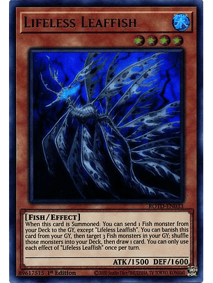 Lifeless Leaffish - ROTD-EN033 - Ultra Rare 1st Edition