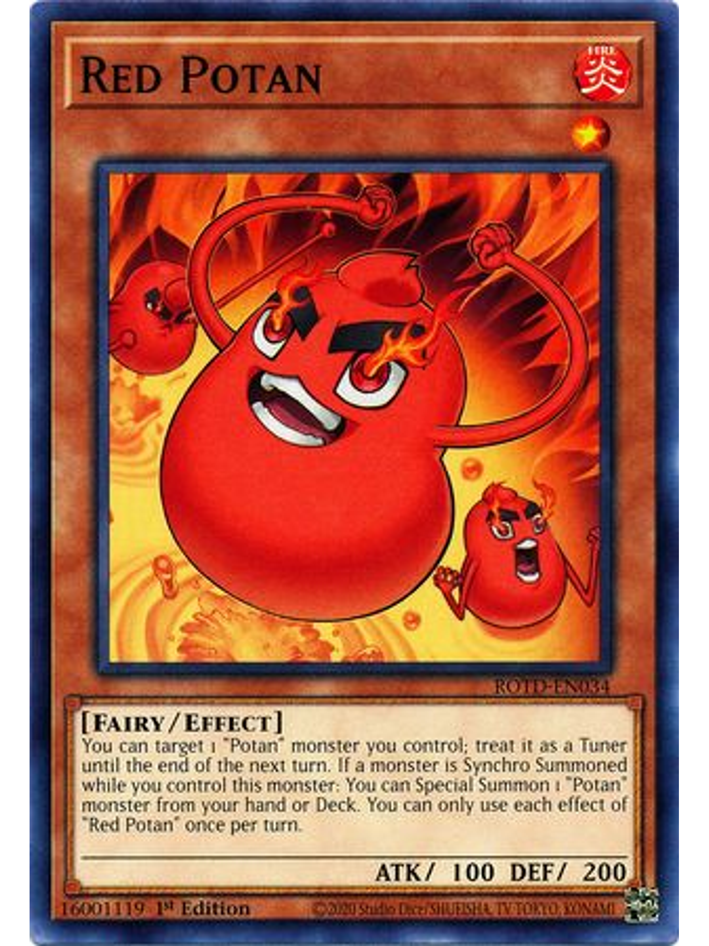 Red Potan - ROTD-EN034 - Common 1st Edition 1