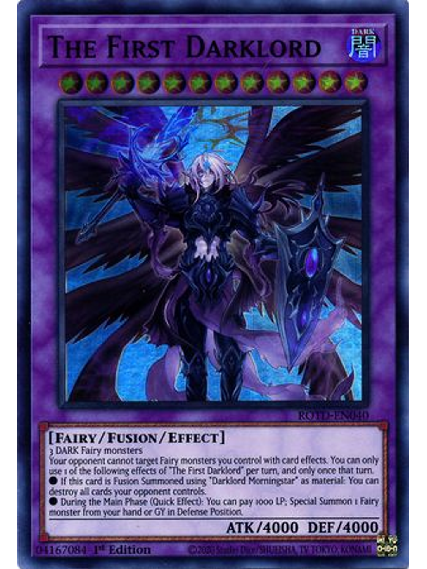 The First Darklord - ROTD-EN040 - Super Rare 1st Edition 1