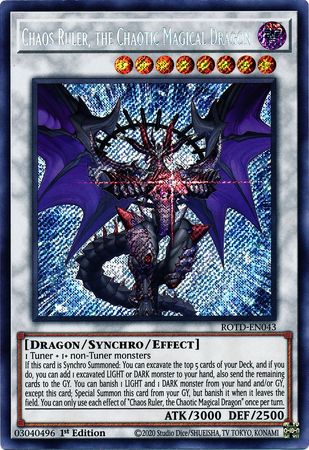 Chaos Ruler, the Chaotic Magical Dragon - ROTD-EN043 - Secret Rare 1st Edition