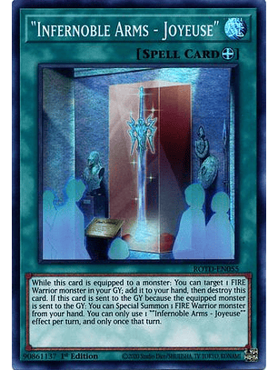 Infernoble Arms - Joyeuse - ROTD-EN055 - Super Rare 1st Edition