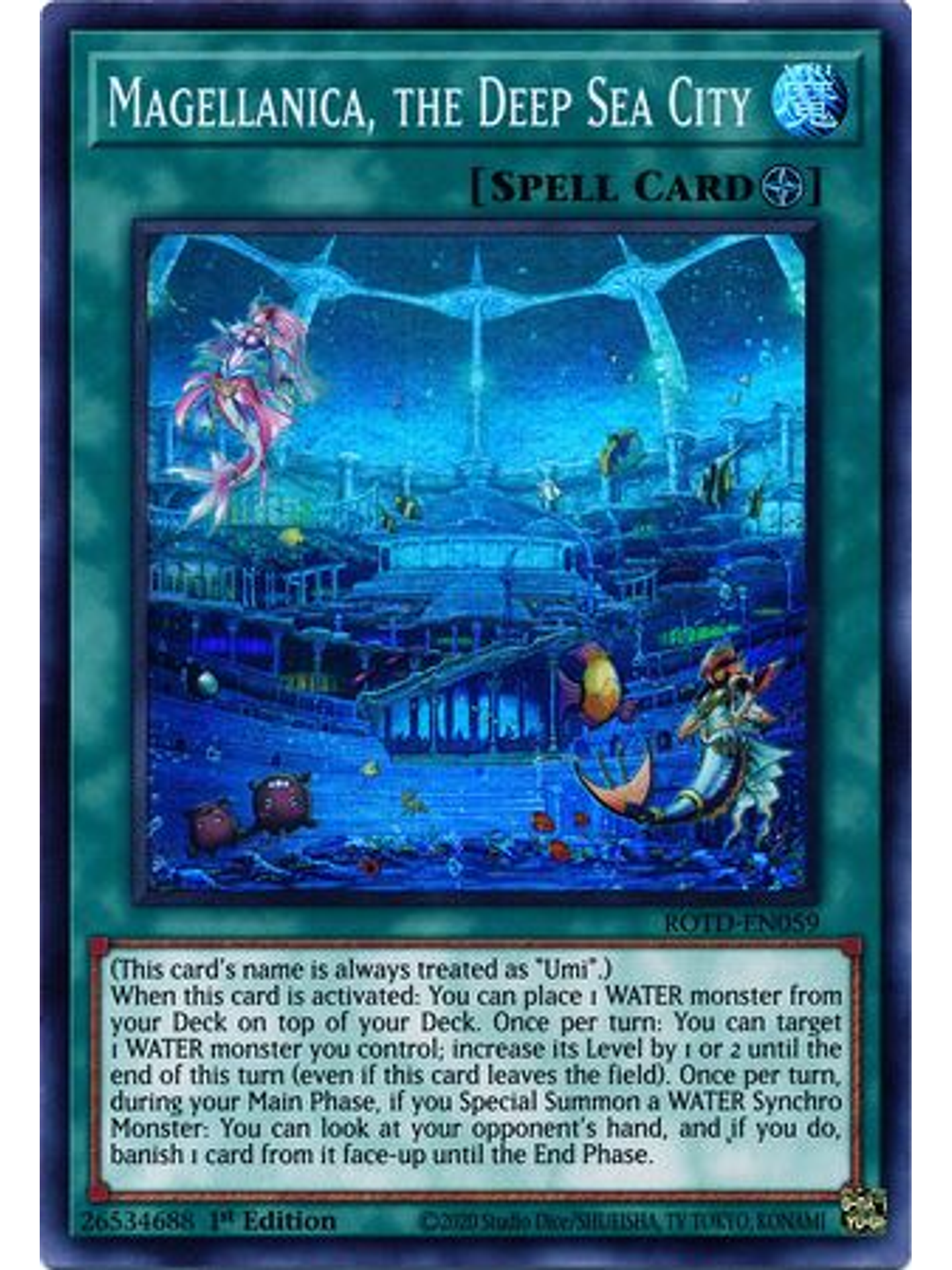 Magellanica, the Deep Sea City - ROTD-EN059 - Super Rare 1st Edition 1