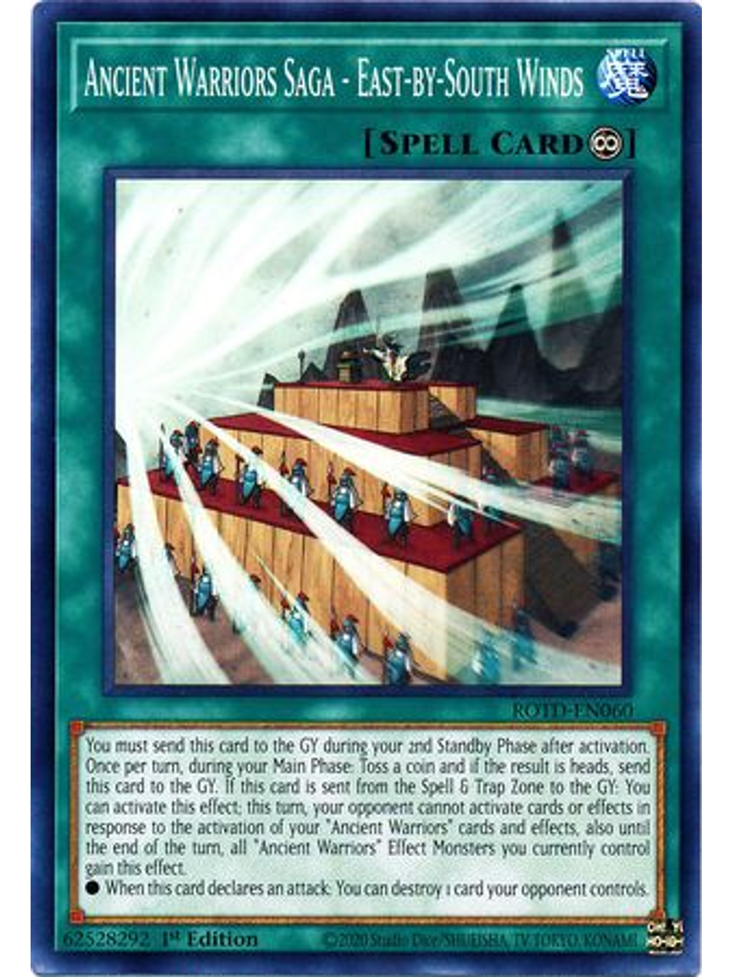 Ancient Warriors Saga - East-by-South Winds - ROTD-EN060 - Common 1st Edition 1