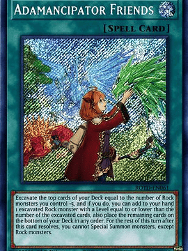 Adamancipator Friends - ROTD-EN061 - Secret Rare 1st Edition