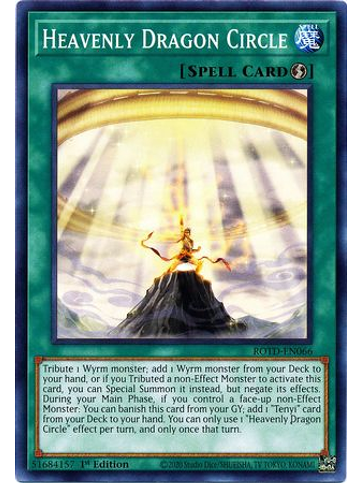 Heavenly Dragon Circle - ROTD-EN066 - Common 1st Edition 1