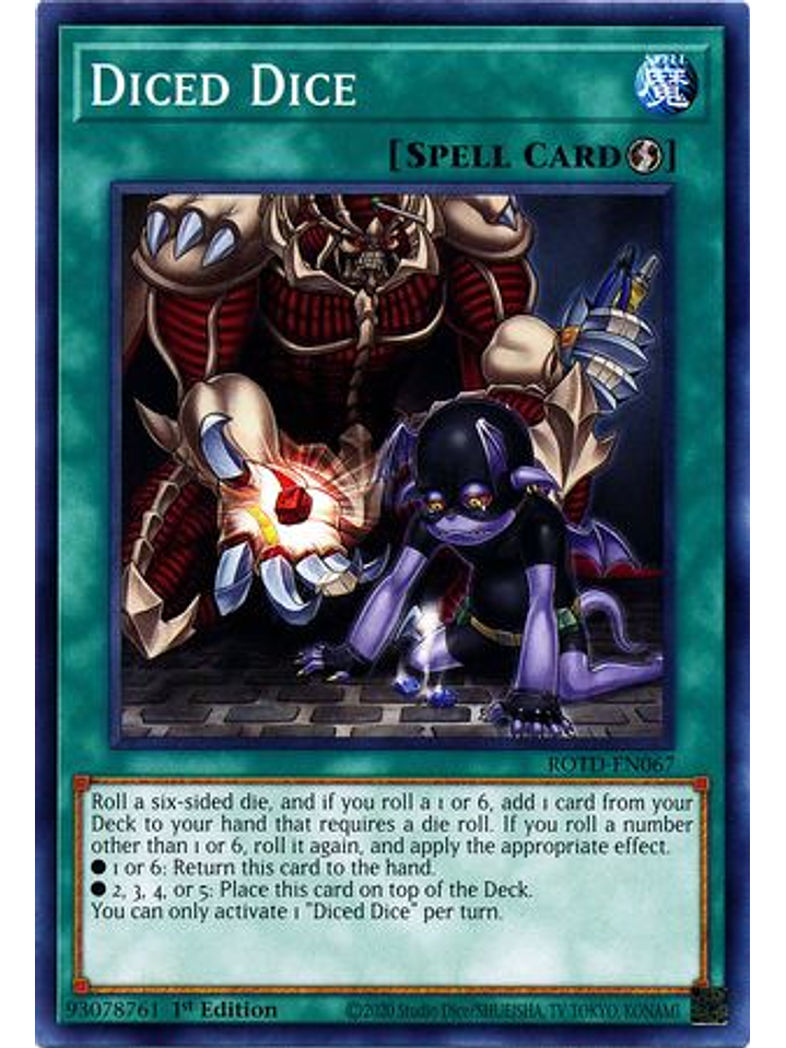 Diced Dice - ROTD-EN067 - Common 1st Edition 1