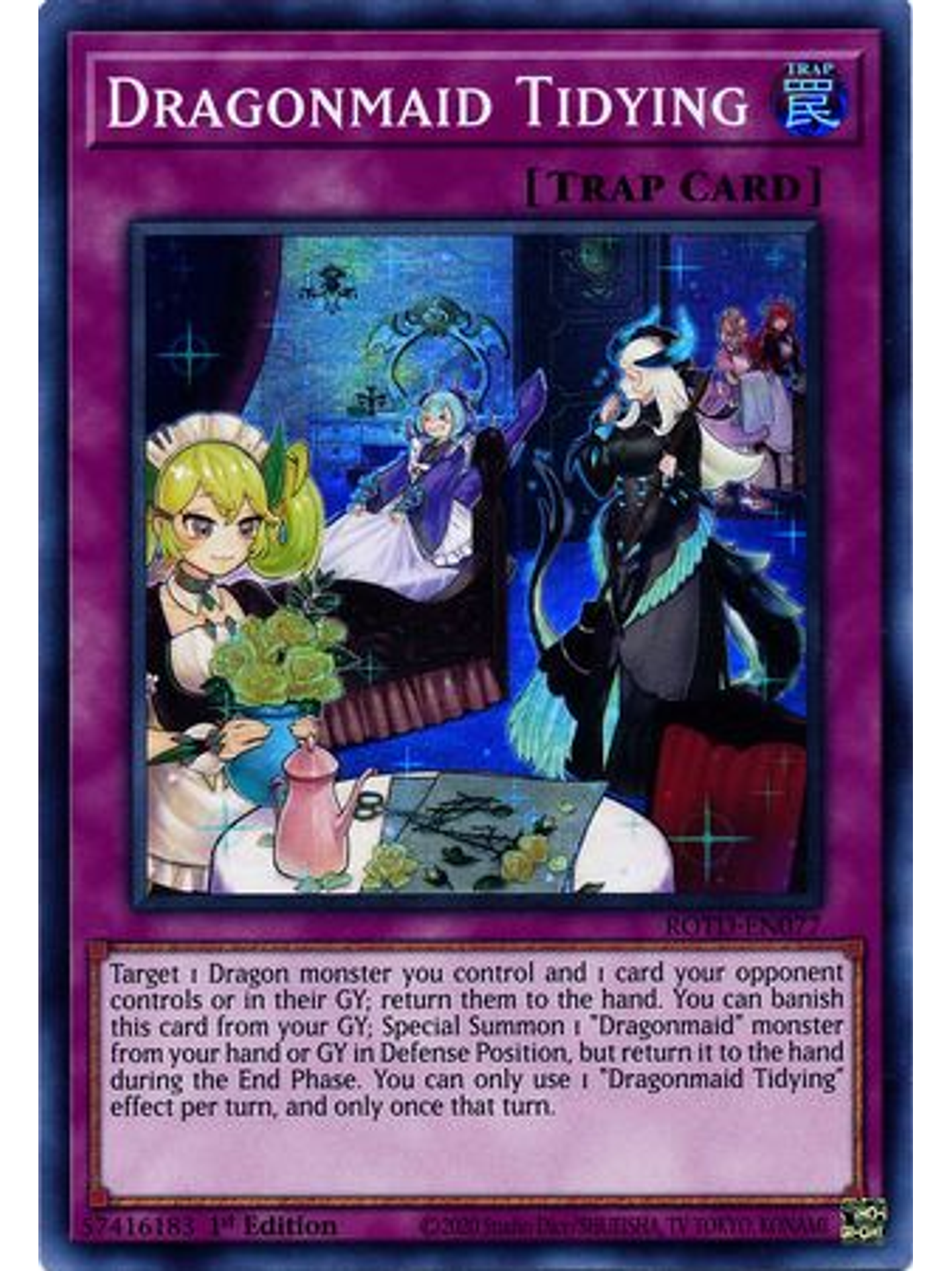 Dragonmaid Tidying - ROTD-EN077 - Super Rare 1st Edition 1