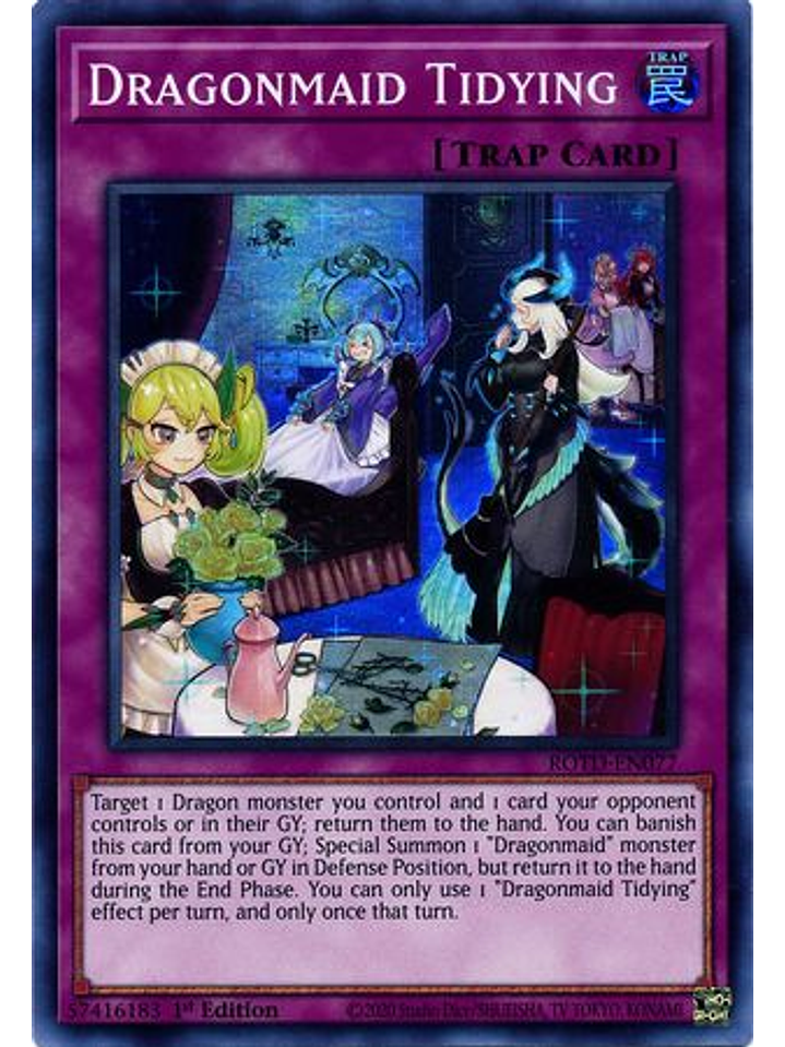 Dragonmaid Tidying - ROTD-EN077 - Super Rare 1st Edition 1
