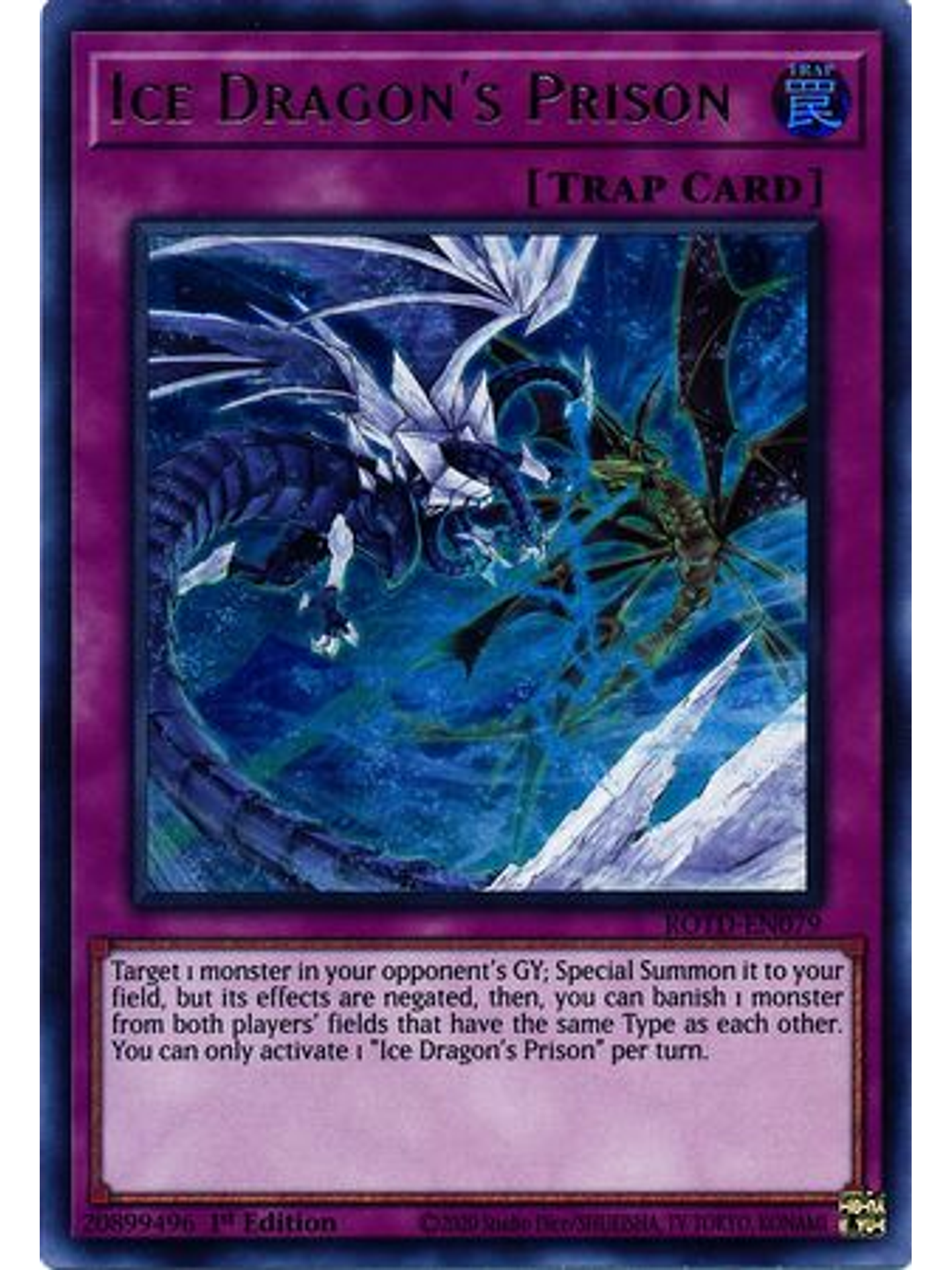 Ice Dragon's Prison - ROTD-EN079 - Ultra Rare 1st Edition 1