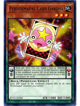 Performapal Card Gardna - ROTD-EN082 - Common 1st Edition