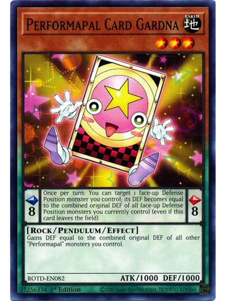 Performapal Card Gardna - ROTD-EN082 - Common 1st Edition 1