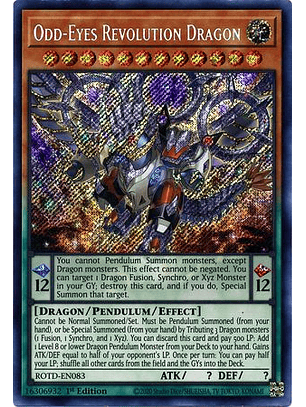 Odd-Eyes Revolution Dragon - ROTD-EN083 - Secret Rare 1st Edition