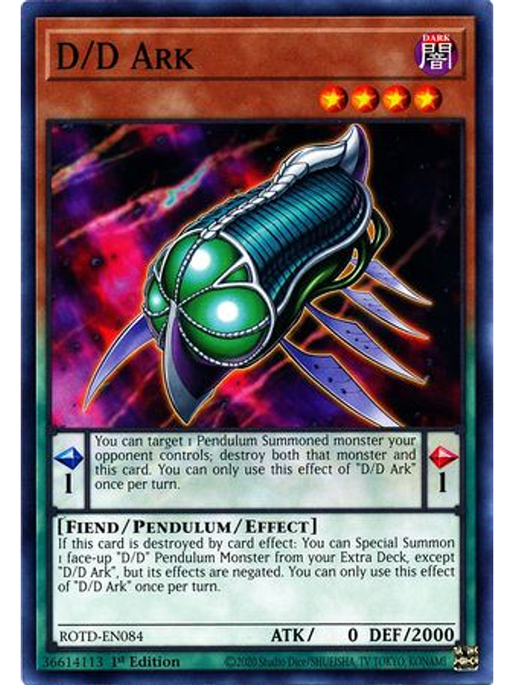 D/D Ark - ROTD-EN084 - Common 1st Edition 1