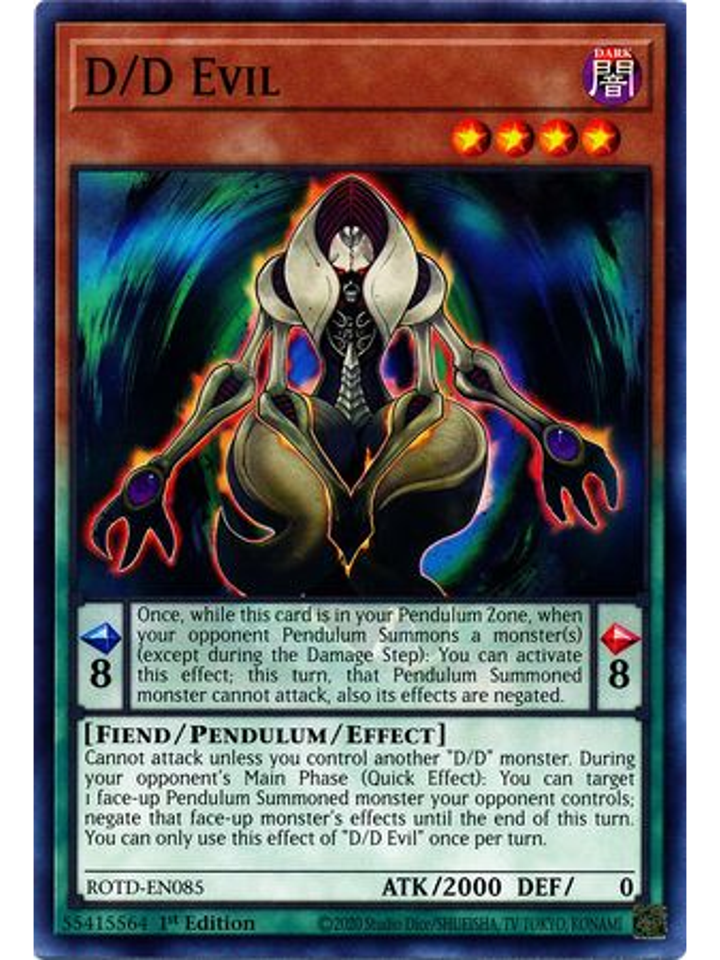 D/D Evil - ROTD-EN085 - Common 1st Edition 1