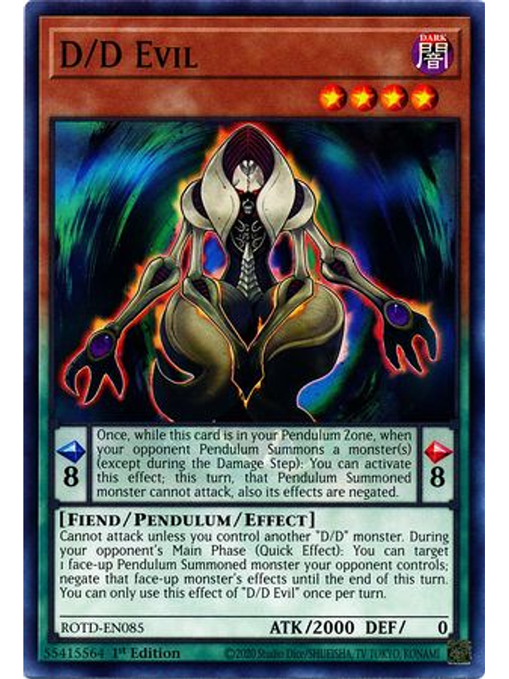 D/D Evil - ROTD-EN085 - Common 1st Edition 1