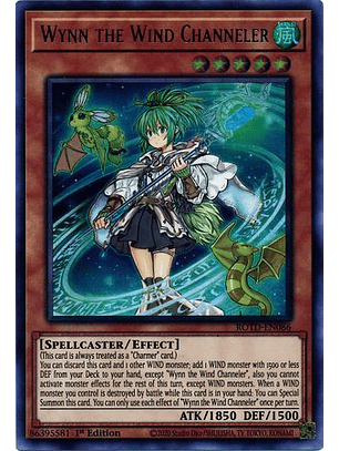 Wynn the Wind Channeler - ROTD-EN086 - Ultra Rare 1st Edition