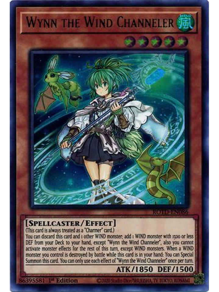 Wynn the Wind Channeler - ROTD-EN086 - Ultra Rare 1st Edition 1