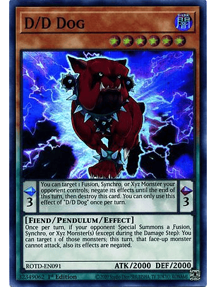 D/D Dog - ROTD-EN091 - Super Rare 1st Edition