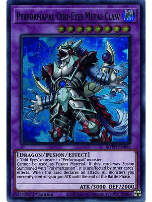 Performapal Odd-Eyes Metal Claw - ROTD-EN092 - Super Rare 1st Edition