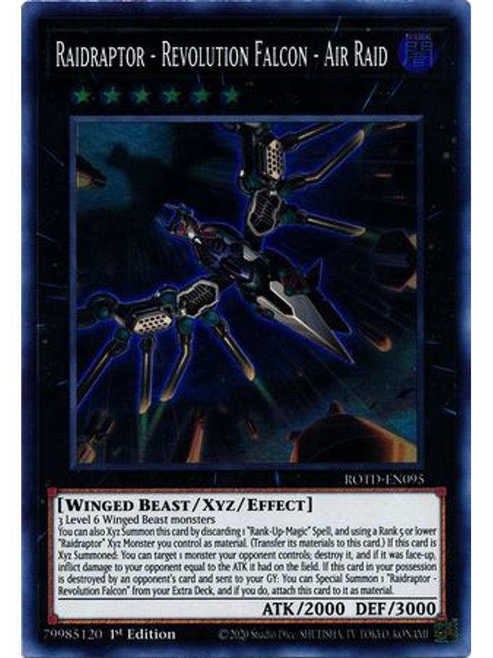 Raidraptor - Revolution Falcon - Air Raid - ROTD-EN095 - Super Rare 1st Edition 1