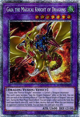 Gaia the Magical Knight of Dragons - ROTD-EN037 - Starlight Rare 1st Edition