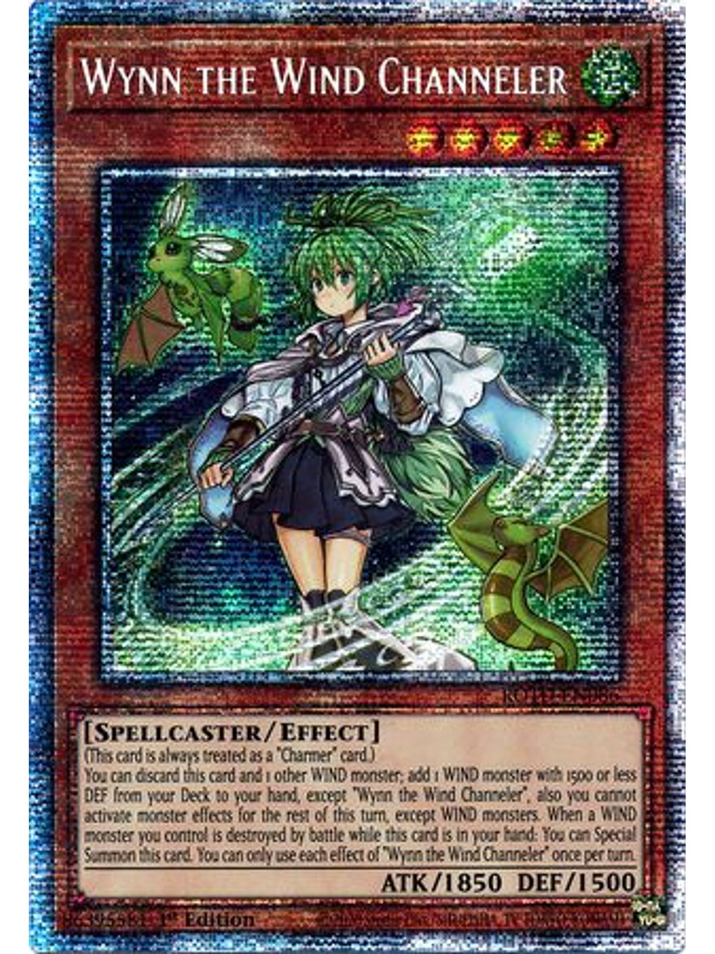 Wynn the Wind Channeler - ROTD-EN086 - Starlight Rare 1st Edition 1
