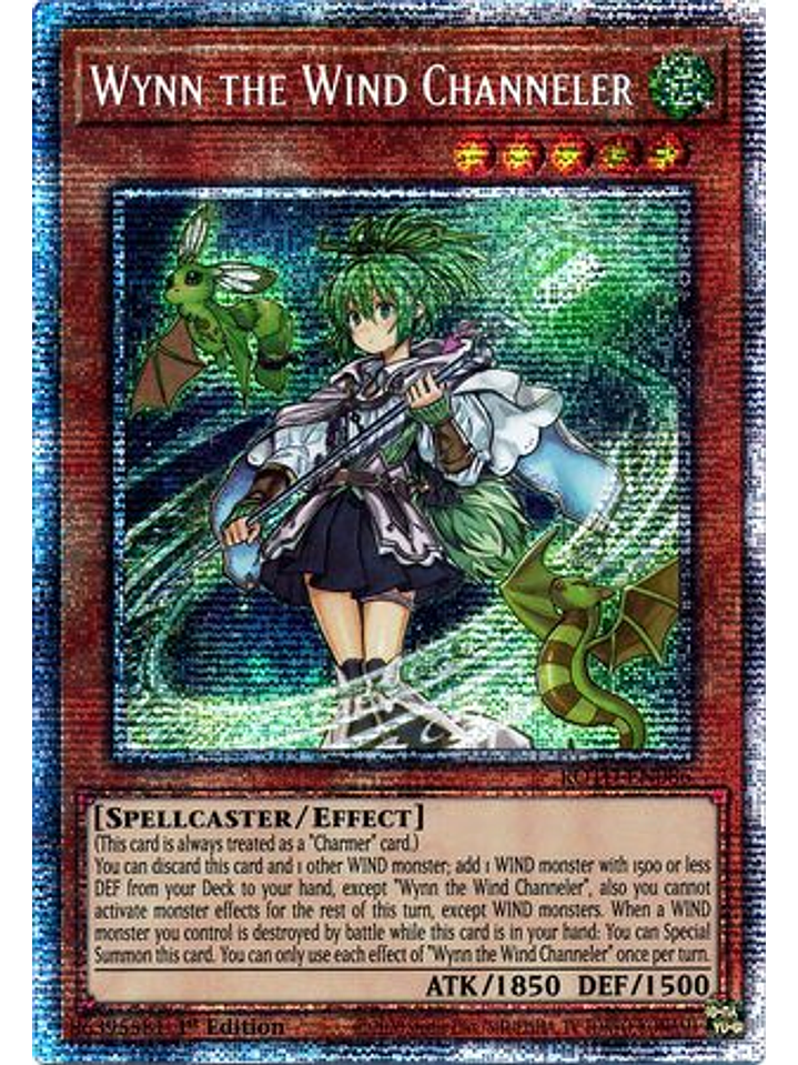Wynn the Wind Channeler - ROTD-EN086 - Starlight Rare 1st Edition 1