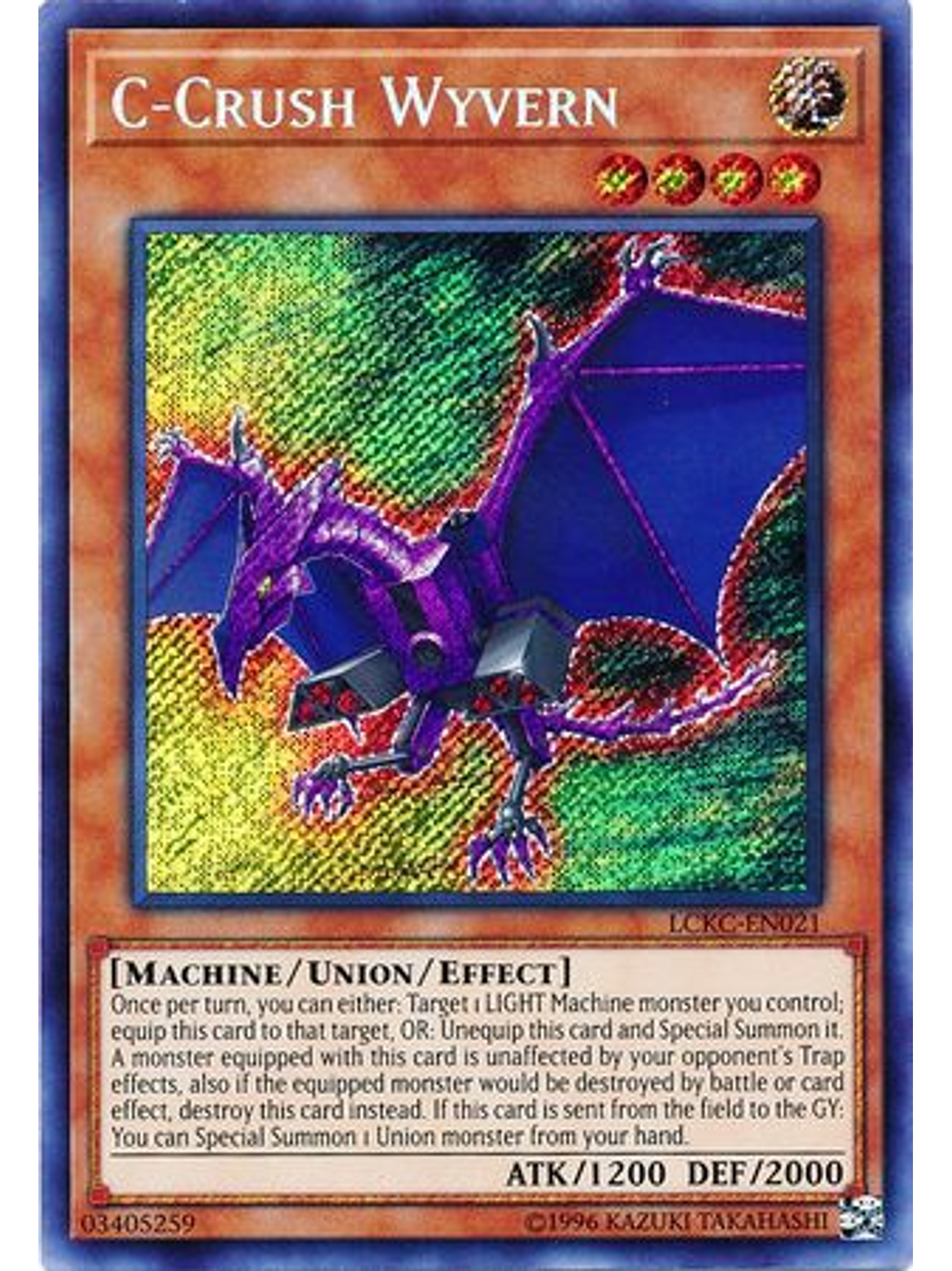 C-Crush Wyvern - LCKC-EN021 - Secret Rare Unlimited 1