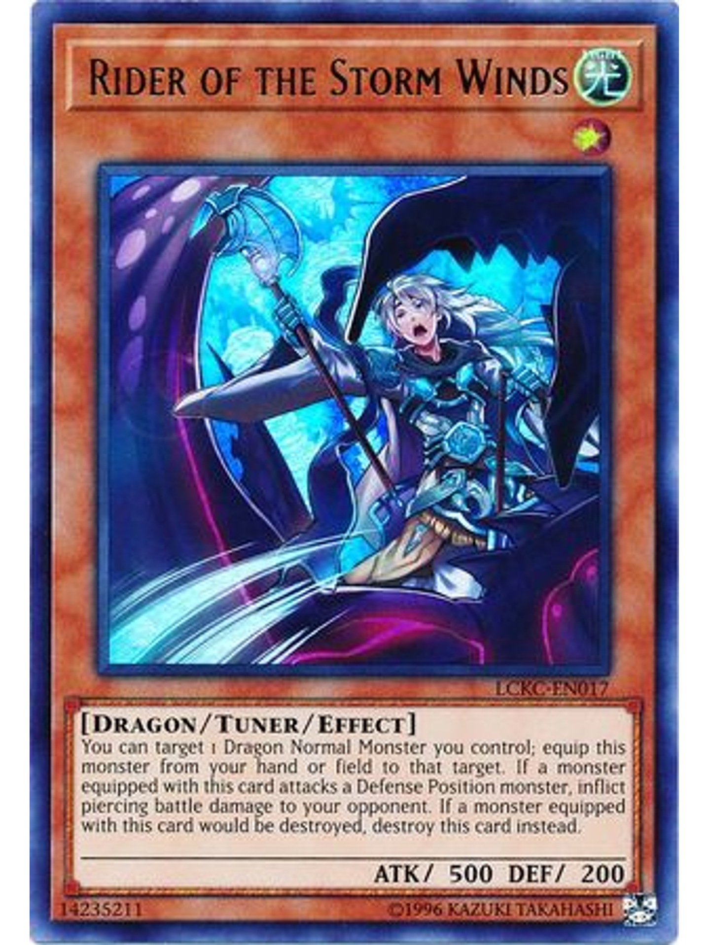 Rider of the Storm Winds - LCKC-EN017 - Ultra Rare Unlimited 1