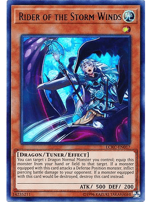 Rider of the Storm Winds - LCKC-EN017 - Ultra Rare Unlimited