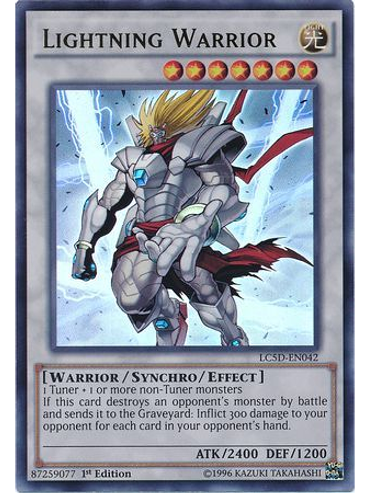 Lightning Warrior - LC5D-EN042 - Ultra Rare 1st Edition 1