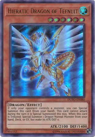 Hieratic Dragon of Tefnuit - DUPO-EN080 - Ultra Rare Unlimited