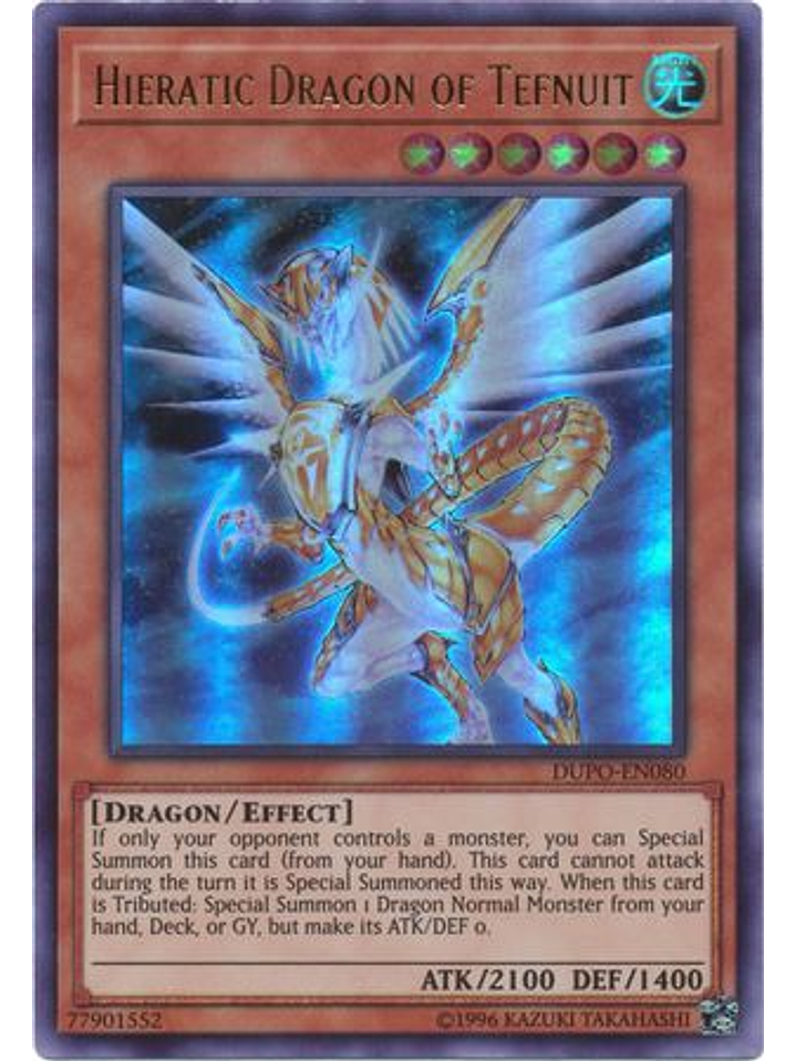 Hieratic Dragon of Tefnuit - DUPO-EN080 - Ultra Rare Unlimited 1