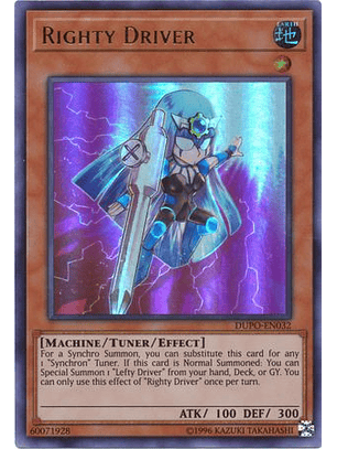 Righty Driver - DUPO-EN032 - Ultra Rare Unlimited