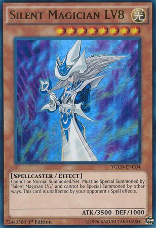 Silent Magician LV8 - YGLD-ENC04 - Ultra Rare 1st Edition