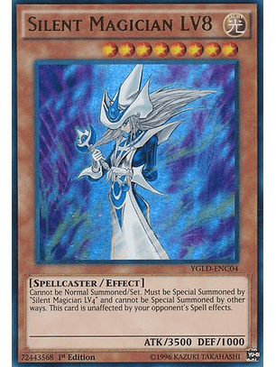 Silent Magician LV8 - YGLD-ENC04 - Ultra Rare 1st Edition