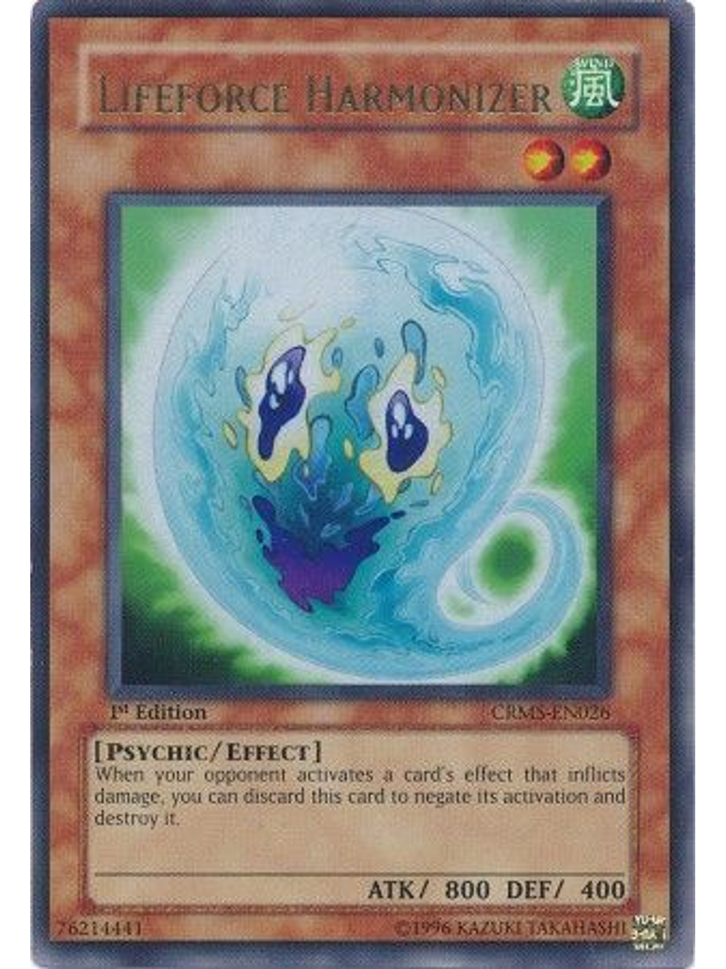 Lifeforce Harmonizer - CRMS-EN026 - Ultra Rare 1st Edition 1