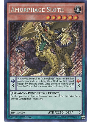 Amorphage Sloth - SHVI-EN030 - Secret Rare 1st Edition
