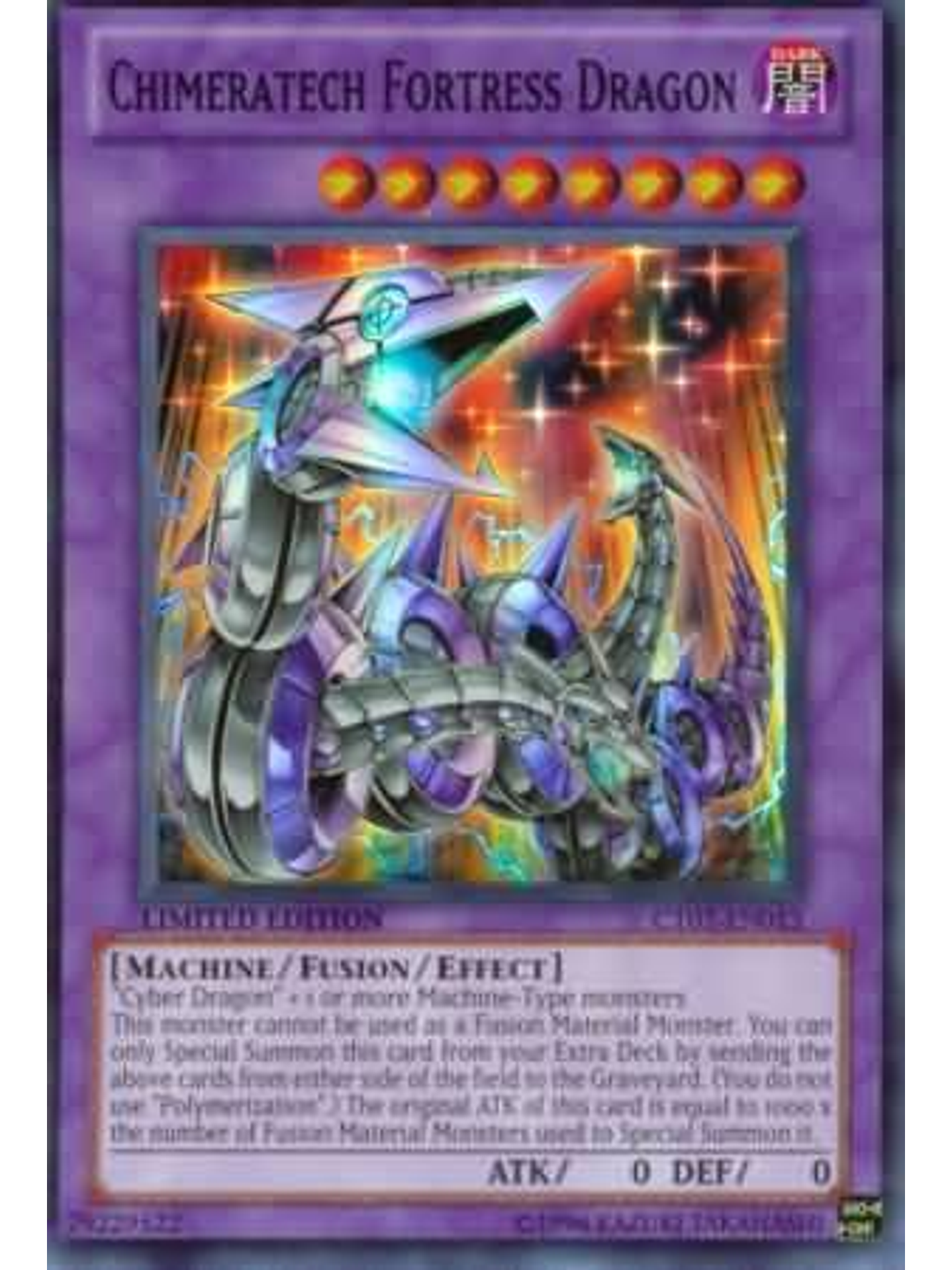 Chimeratech Fortress Dragon - CT07-EN013 - Super Rare 1