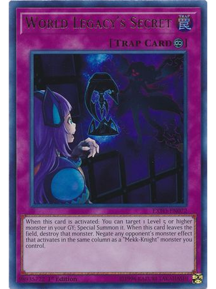 World Legacy's Secret - EXFO-EN072 - Ultra Rare 1st Edition 1