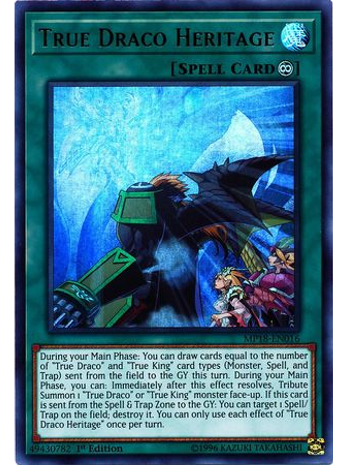 True Draco Heritage - MP18-EN016 - Ultra Rare 1st Edition 1