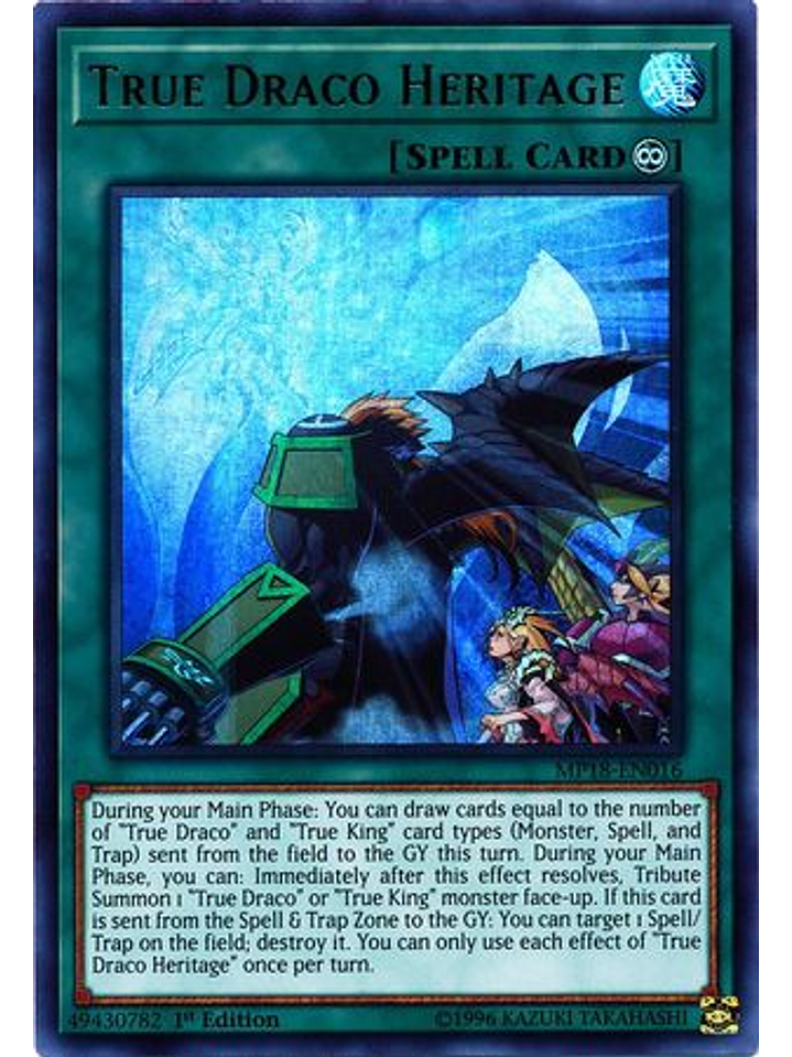 True Draco Heritage - MP18-EN016 - Ultra Rare 1st Edition 1