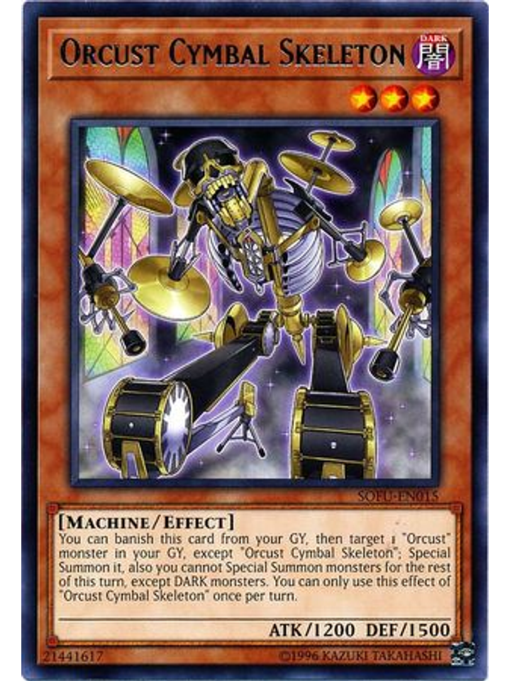 Orcust Cymbal Skeleton - SOFU-EN015 - Rare Unlimited 1