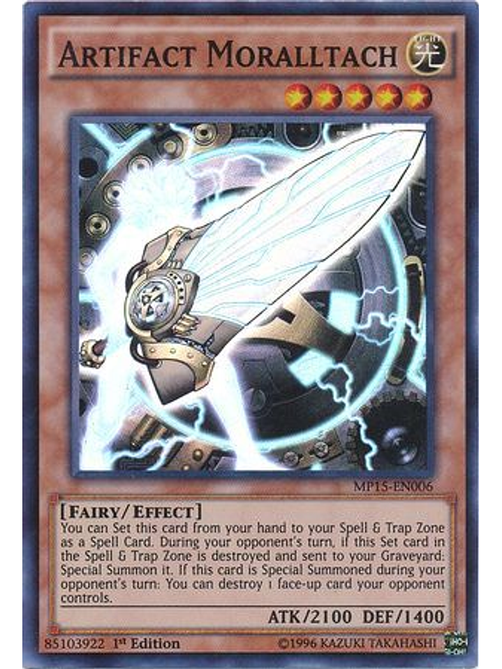 Artifact Moralltach - MP15-EN006 - Super Rare 1st Edition 1