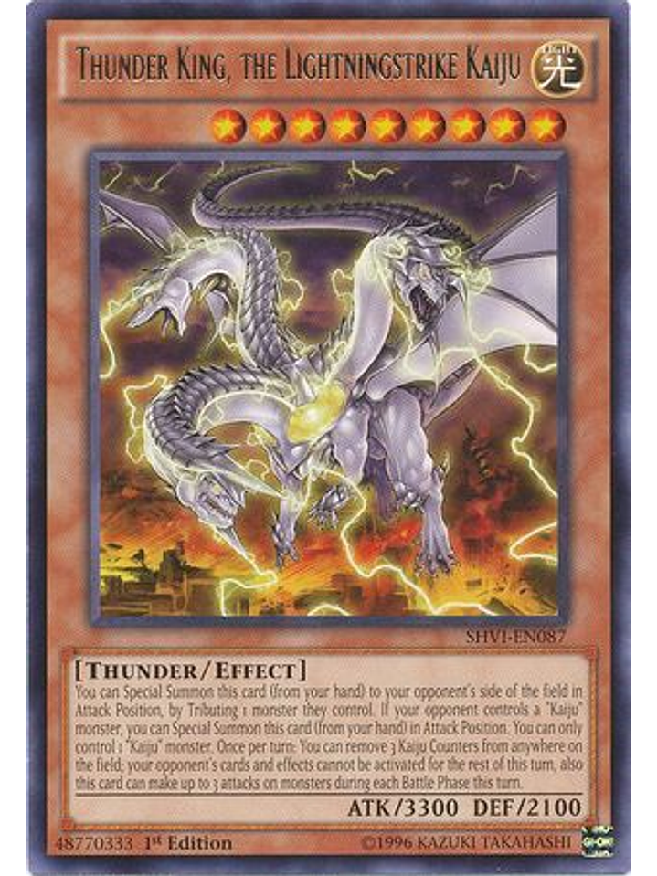 Thunder King, the Lightningstrike Kaiju - SHVI-EN087 - Rare 1st Edition 1