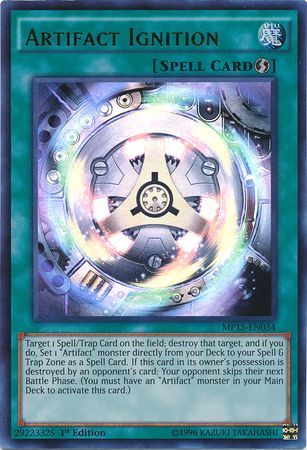 Artifact Ignition - MP15-EN034 - Ultra Rare 1st Edition