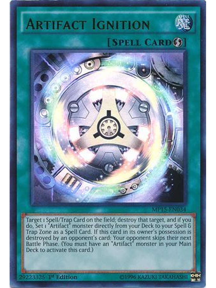 Artifact Ignition - MP15-EN034 - Ultra Rare 1st Edition 1