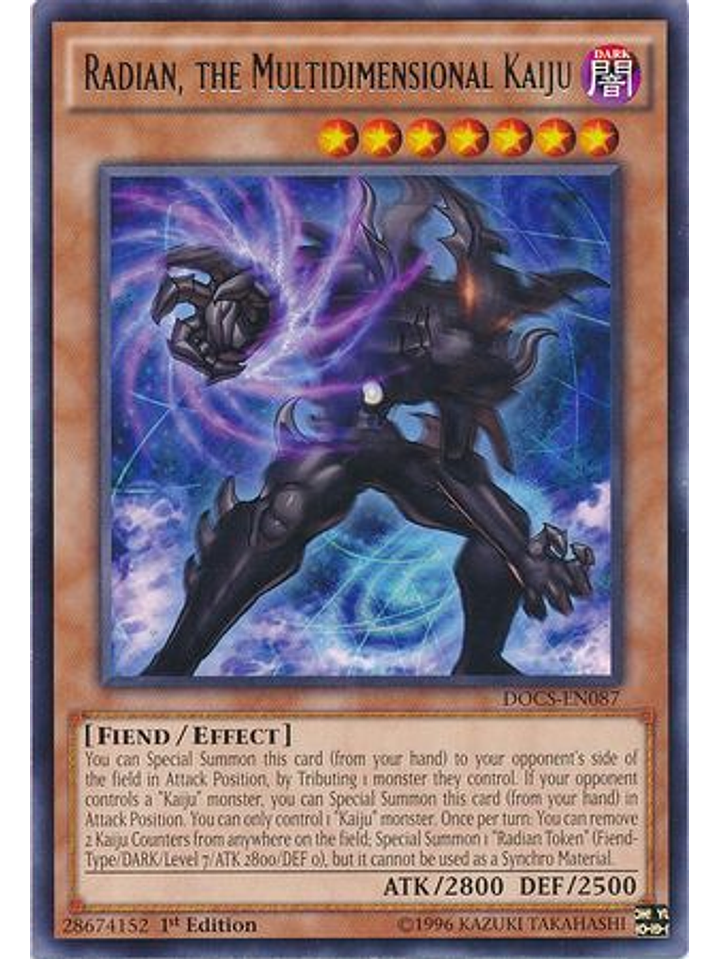 Radian, the Multidimensional Kaiju - DOCS-EN087 - Rare 1st Edition 1