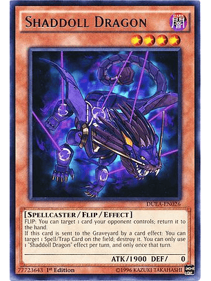 Shaddoll Dragon - DUEA-EN026 - Rare 1st Edition