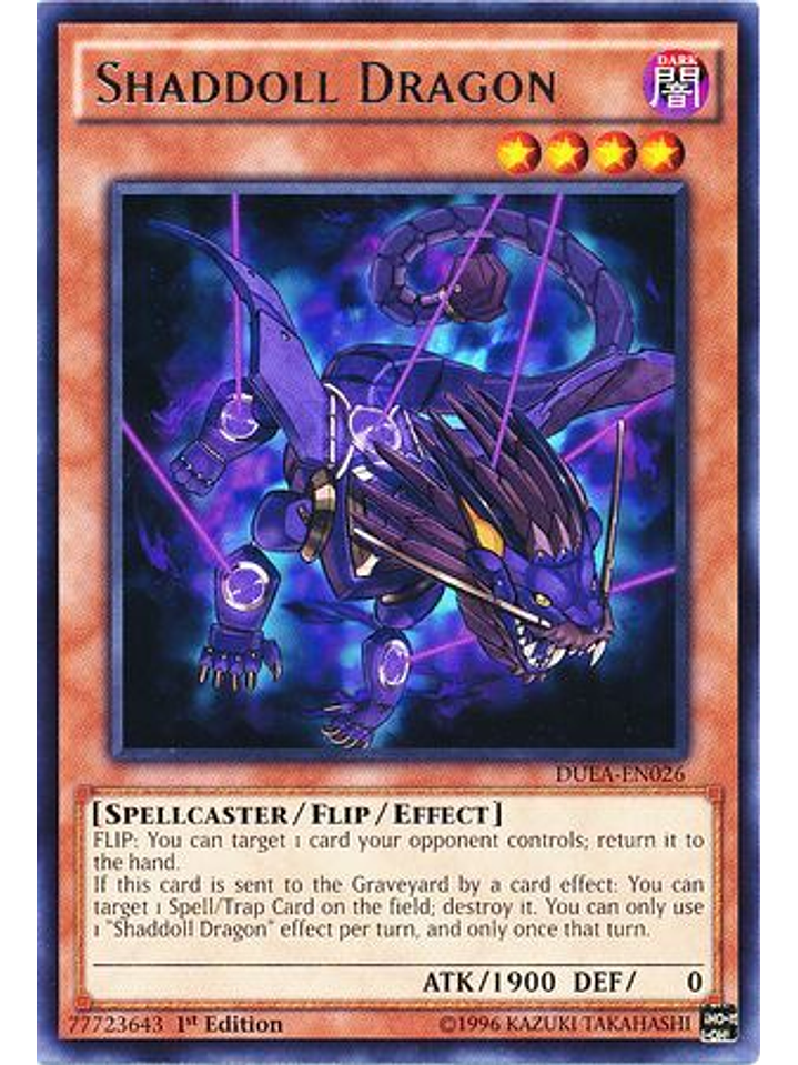 Shaddoll Dragon - DUEA-EN026 - Rare 1st Edition 1